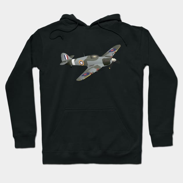 Hawker Hurricane Fighter Aircraft Hoodie by NorseTech